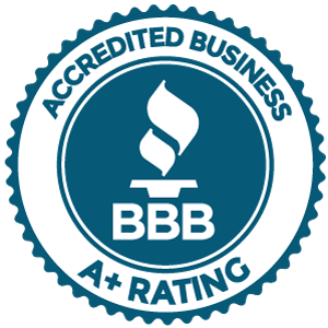 bbb a+ rated painting company badge